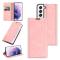  Samsung Galaxy S22 Fodral Retro Skin Touch Rosa