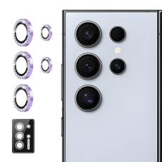 ENKAY ENKAY Galaxy S25 Ultra Linsskydd Rhinestone Lila