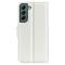  Samsung Galaxy S23 Plus Fodral Litchi Läder Vit