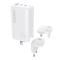 DUDAO Dudao 65W GaN 3in1 Reseadapter Laddare PD QC Vit