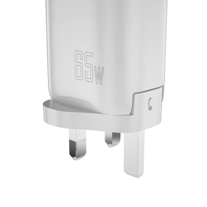 Bild 3, DUDAO Dudao 65W GaN 3in1 Reseadapter Laddare PD QC Vit