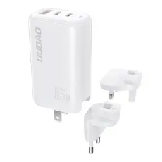 DUDAO Dudao 65W GaN 3in1 Reseadapter Laddare PD QC Vit