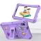  Galaxy Tab A11 / A9 / A7 Lite / A 8.0 Skal EVA Kickstand Lila
