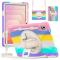  Samsung Galaxy Tab S11 Skal Shockproof Hybrid Kickstand Rainbow