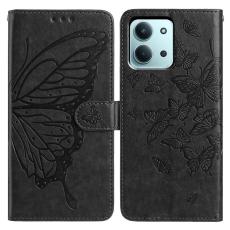  Xiaomi Redmi 15C Fodral Fj&auml;ril Tryck Svart