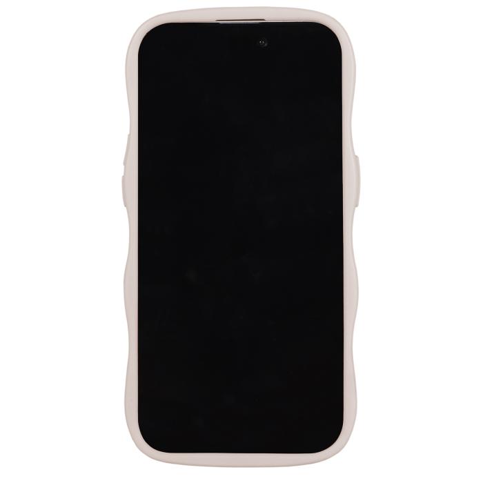 Bild 4, holdit holdit iPhone 15 Pro Max Skal Wavy Light Beige Transparent