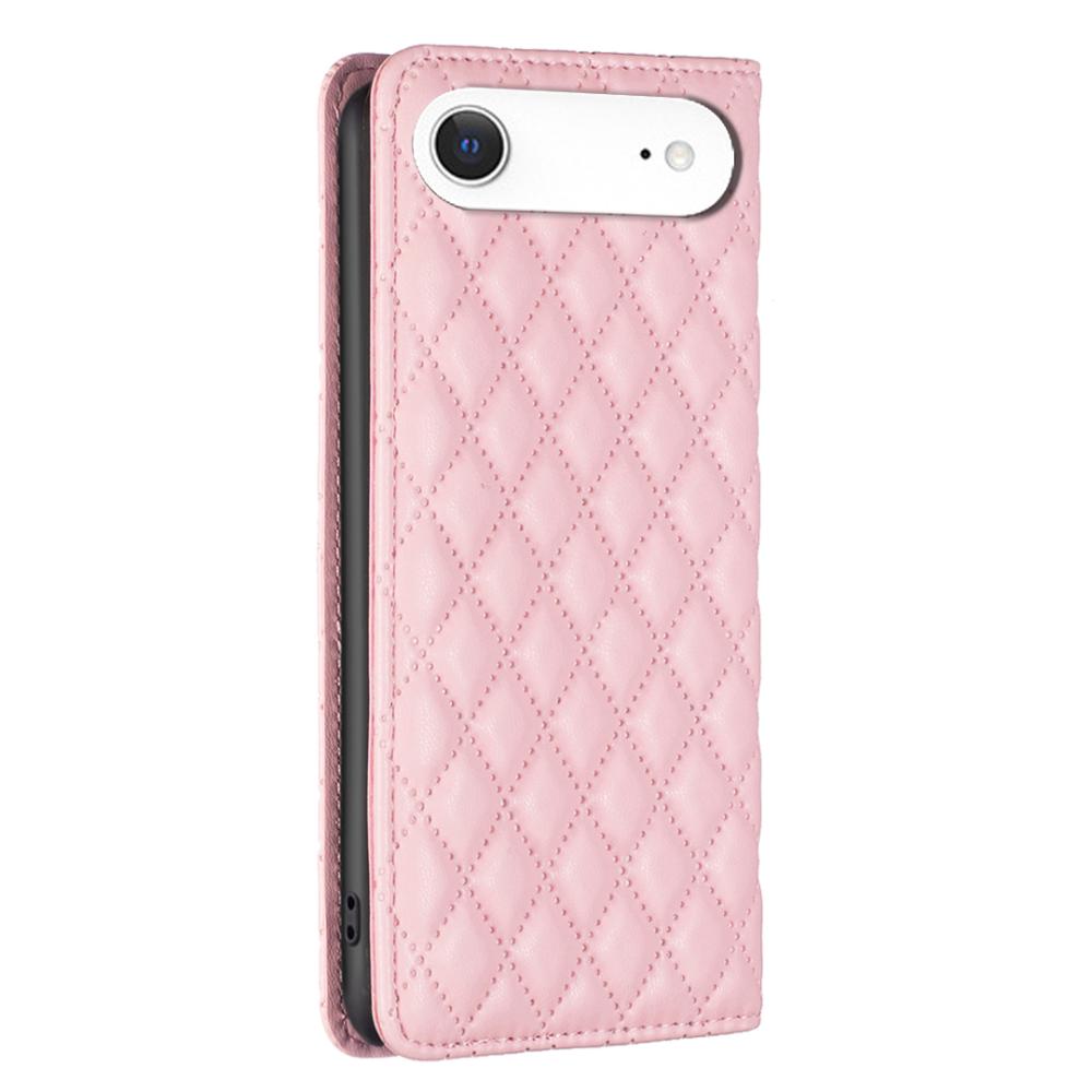 BINFEN BINFEN iPhone Air Fodral Diamond Flip Läder Rosa