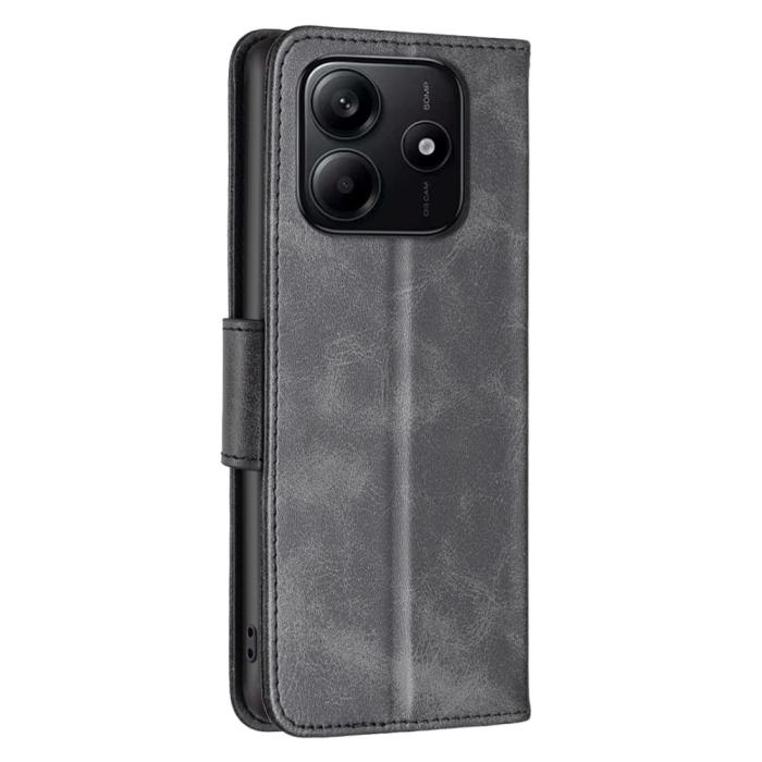 Bild 5,  Xiaomi Redmi Note 14 4G Fodral Läder Solid Shark Svart