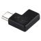  USB-C Hona - USB-C Hane Adapter 90 Grader Svart