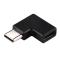  USB-C Hona - USB-C Hane Adapter 90 Grader Svart