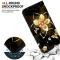  iPhone 17 Pro Fodral Med Tryck Guld Blomma