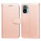  Xiaomi Redmi Note 10S - Solid Läder Fodral - Roséguld