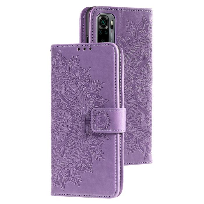 Bild 4,  Xiaomi Redmi Note 10S - Mandala Läder Fodral - Lila