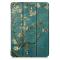  iPad 10.2 2019/2020/2021 Fodral Tri-Fold Peach Blossom