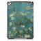  iPad 10.2 2019/2020/2021 Fodral Tri-Fold Peach Blossom