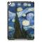  iPad 10.2 2019/2020/2021 Fodral Tri-Fold Brush Painting
