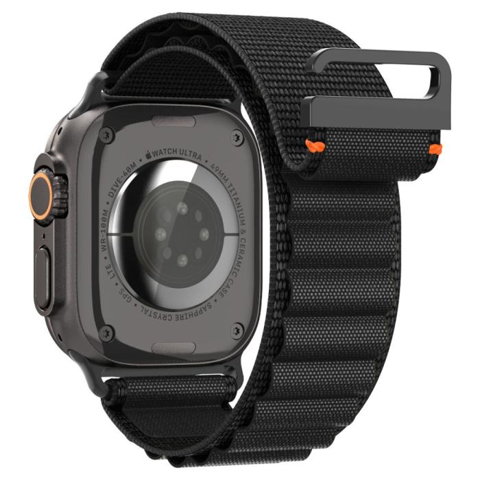 Bild 3, Spigen Spigen Apple Watch 42/44/45/46/49 mm Armband Svart