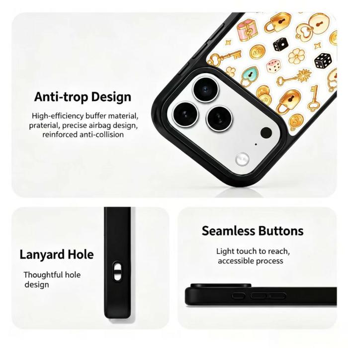 Bild 3,  iPhone 18 Pro / 17 Pro Skal MagSafe UV-Mönster Flerfärgad