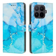  Xiaomi 17T Fodral L&auml;der Marmor Bl&aring;