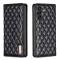 BINFEN BINFEN Galaxy A35 5G Fodral Flip Diamond Läder Svart