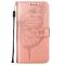  Samsung Galaxy A03s Fodral Tryckt Butterfly Roséguld
