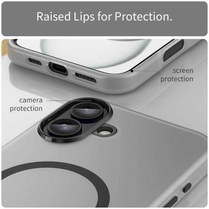Bild 6,  iPhone 16 Plus Skal MagSafe Slim Matt Svart