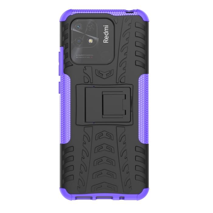 Bild 2,  Xiaomi Redmi 10C Skal Ultimata Stöttåligt med Stöd Lila