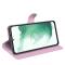  Samsung Galaxy S23 Plus Fodral Litchi Läder Ljus Rosa