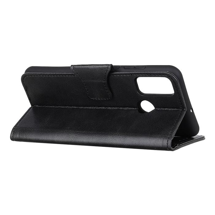 Bild 3,  Xiaomi Redmi 9C Fodral Crazy Horse Läder Svart