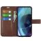 Motorola Moto G71 Fodral Solid Läder Brun