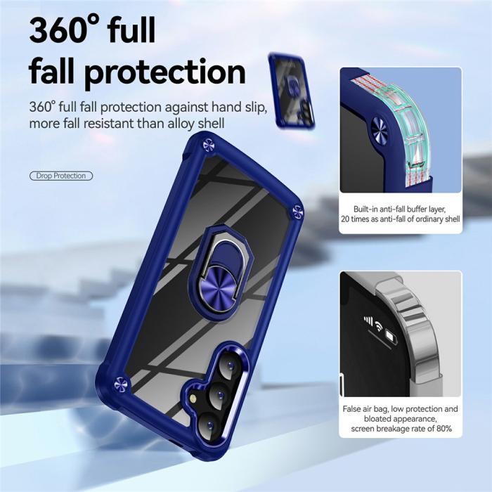 Bild 5,  Samsung Galaxy S26 Skal Shockproof Ring Hybrid Blå