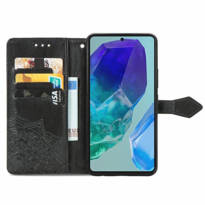 Bild 2,  Samsung Galaxy A16 Fodral Med Mandala Tryck Svart