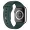 ColorPop Apple Watch 38/40/41/42 mm Silikon Armband (S/M) Mörk Grön
