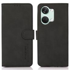 KHAZNEH KHAZNEH OnePlus Nord 3 5G Fodral Retro L&auml;der Svart
