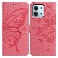  Xiaomi Redmi 15C Fodral Fj&auml;ril Tryck Rosa