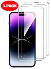  3-Pack iPhone 14 Plus Sk&auml;rmskydd i H&auml;rdat glas