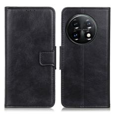  OnePlus 11 5G Fodral Crazy Horse L&auml;der Svart