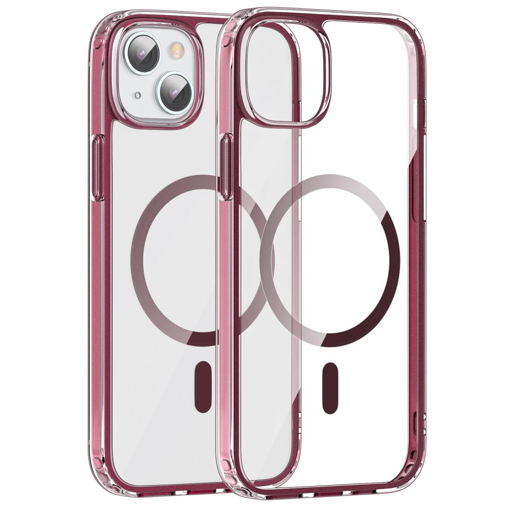 ColorPop ColorPop iPhone 15 Skal CH MagSafe Transparent/Röd