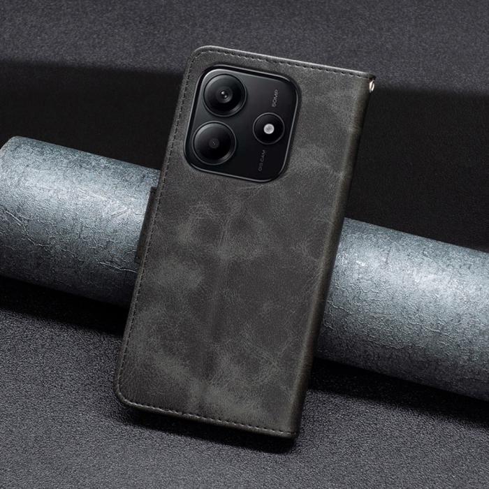 Bild 6,  Xiaomi Redmi Note 14 4G Fodral Läder Solid Shark Svart