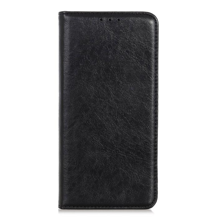 Bild 2,  iPhone 15 Pro Fodral Flip Crazy Horse Svart