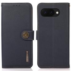 KHAZNEH KHAZNEH Google Pixel 9a Fodral &Auml;kta L&auml;der Bl&aring;