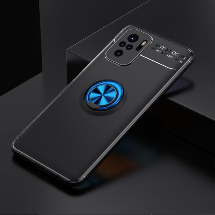 Bild 2,  Xiaomi Redmi Note 10S - Ring Skal - Svart/Blå