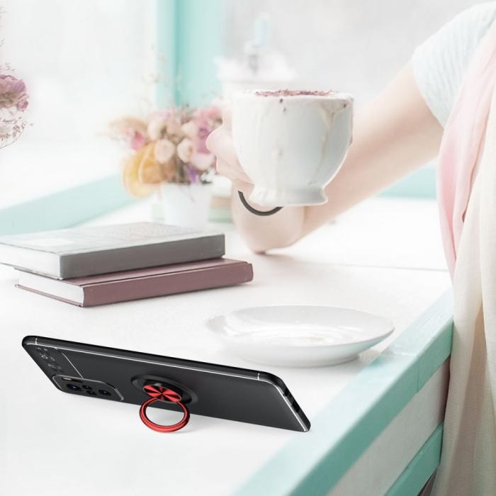 Bild 5,  Xiaomi Redmi Note 10S - Ring Skal - Svart/Blå
