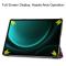  Galaxy Tab S9 FE Plus Fodral Tri-Fold Läder Graffiti