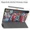  Galaxy Tab S9 FE Plus Fodral Tri-Fold Läder Graffiti