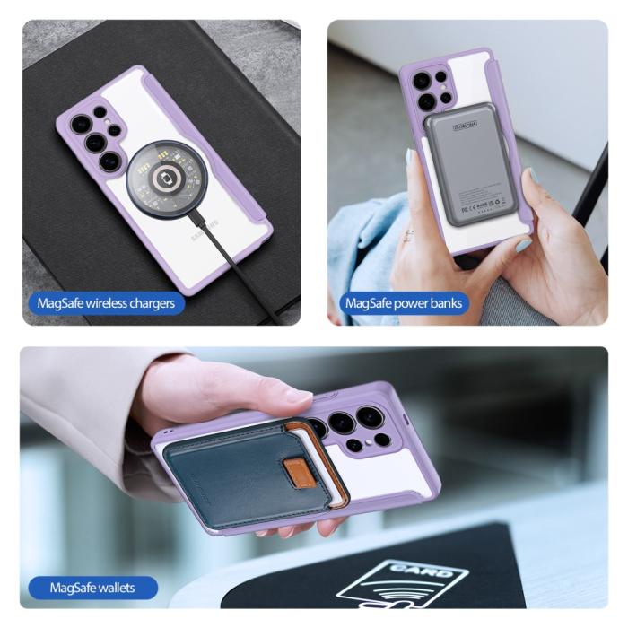Bild 5, DUX DUCIS DUX DUCIS Galaxy S25 Ultra Fodral MagSafe Skin X Pro Lila