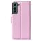  Samsung Galaxy S23 Plus Fodral Litchi Läder Ljus Rosa
