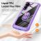  Samsung Galaxy S26 Skal Shockproof Ring Hybrid Lila