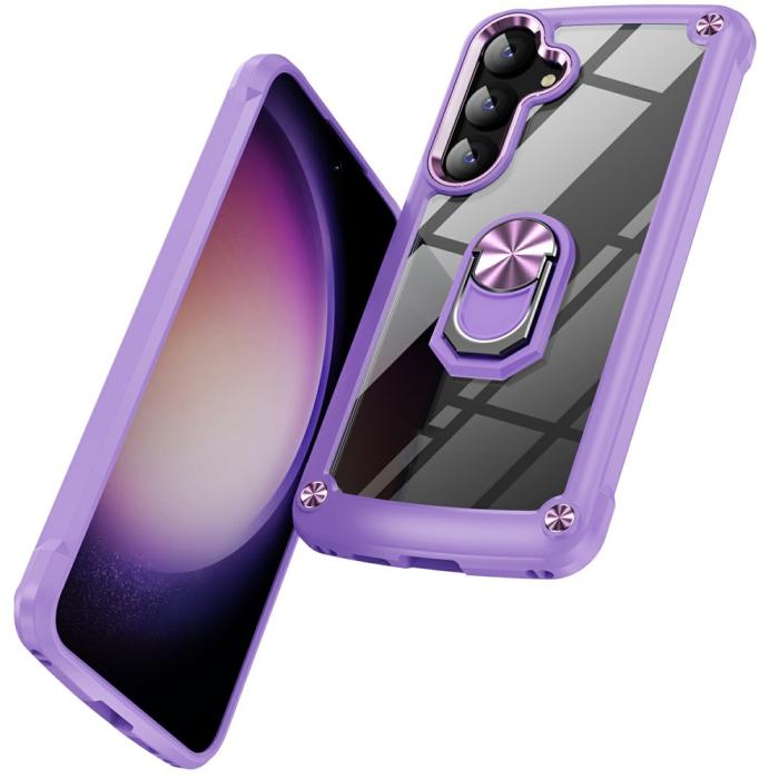 Bild 2,  Samsung Galaxy S26 Skal Shockproof Ring Hybrid Lila