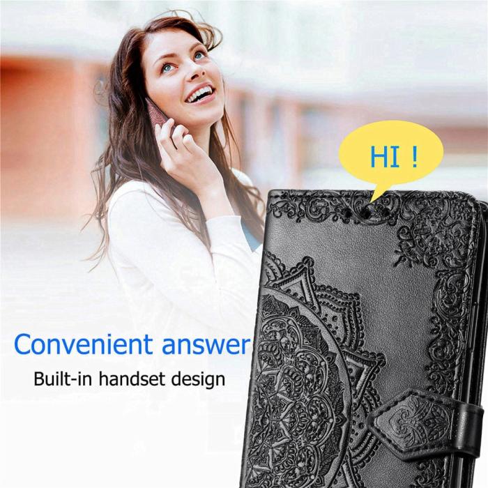 Bild 5,  Samsung Galaxy A16 Fodral Med Mandala Tryck Svart